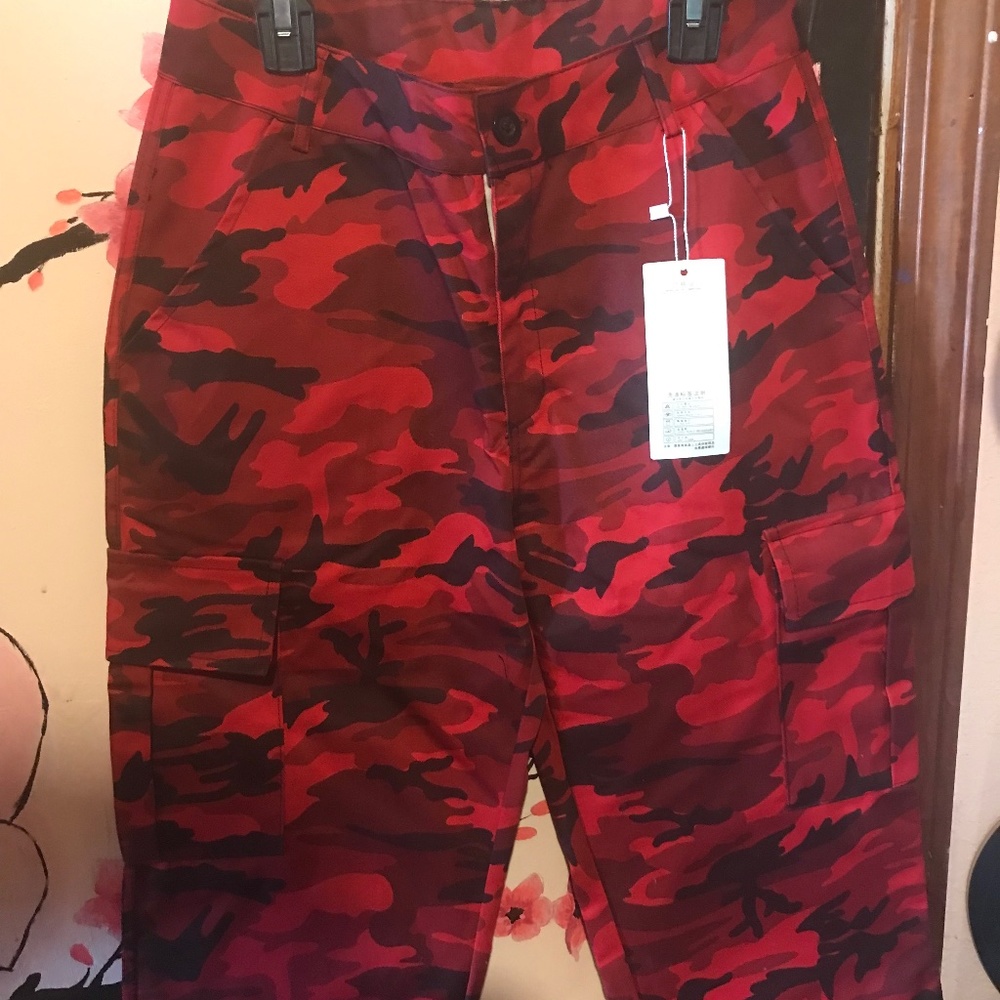 Red Camo Jeans